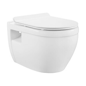 Swiss Madison Wall Hung Toilet - White